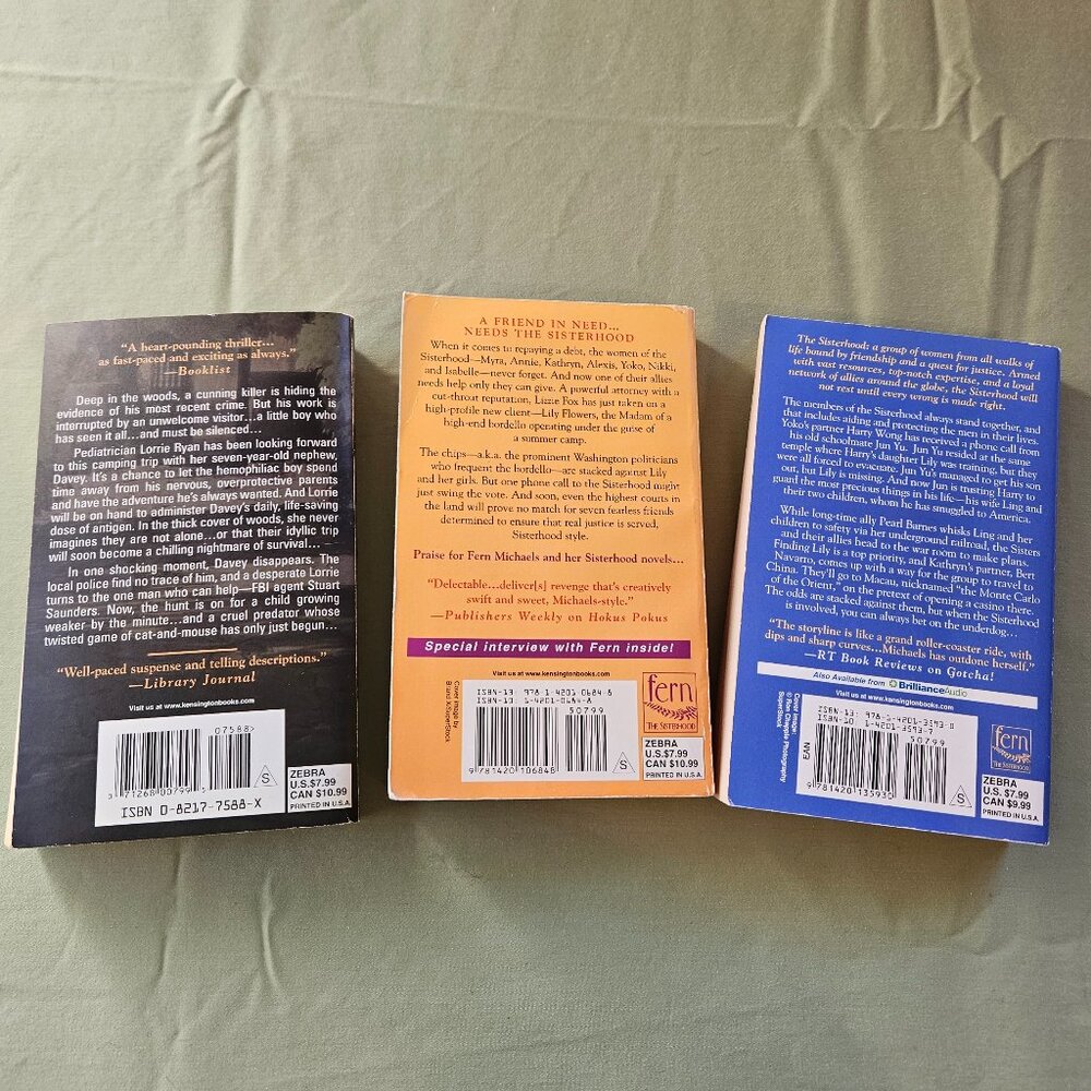 Fern Michaels 3 Book Bundle: Picture Perfect, Razor Sharp, Point Blank Paperback - Picture 11 of 11
